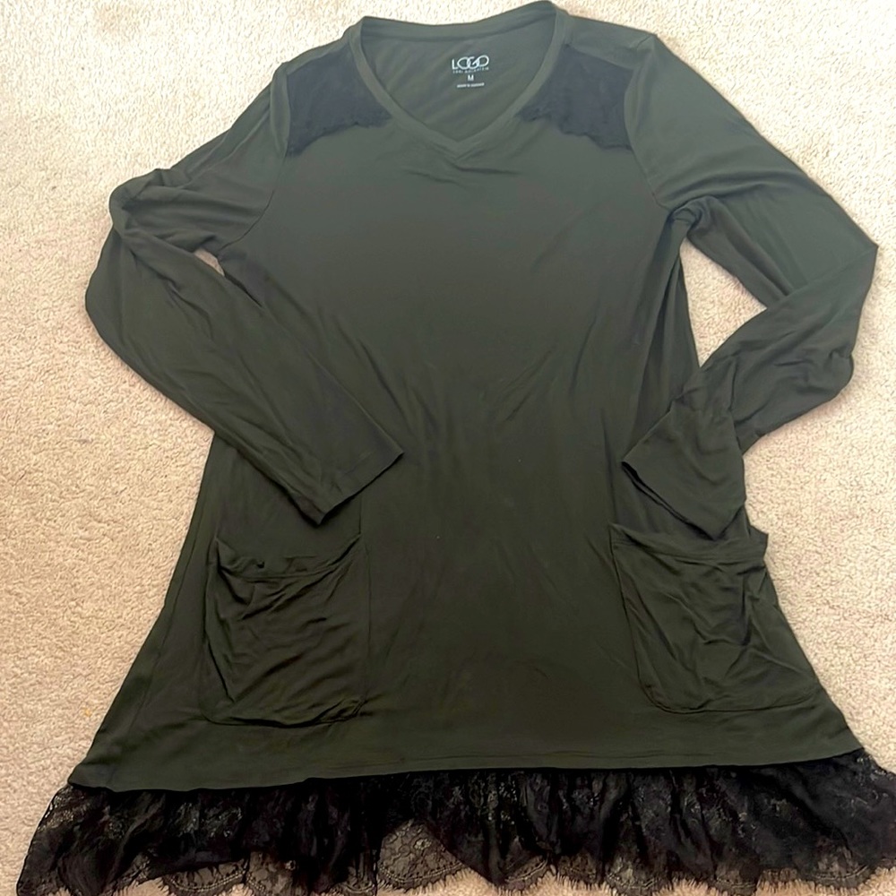 🖤💚LOGO LONG-SLEEVE TOP💚🖤